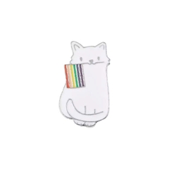 Ghim cài áo Mèo LGBT cờ WH01