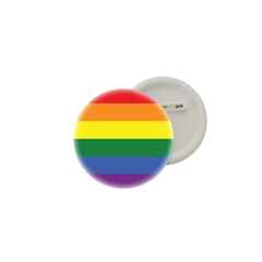 LGBT lục sắc - 2 Cờ cầm tay , huy hiệu , 10 sticker