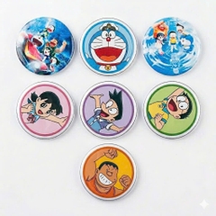 Set 7 Huy Hiệu Kỷ Niệm: Doraemon & Lâu Đài Đưới Đáy Biển (Ver 2026)