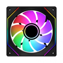 Fan Case Xigmatek Infinity 120mm RGB Fixed - Đen, gió ngược