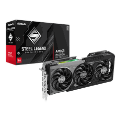 Card màn hình ASRock AMD RX 9070 XT 16G Steel Legend Dark