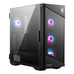 Thùng máy MSI MPG VeLox 100R | Đen, kèm sẵn 4 fan ARGB
