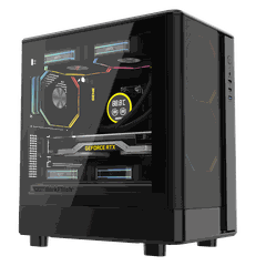 Thùng máy Case DarkFlash DB330M M-ATX | Mặt lưới, đen