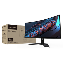 Màn hình Gigabyte G34WQCP EK1 | 34 inch, WQHD, VA, 180Hz, 1ms, chân CTH, cong