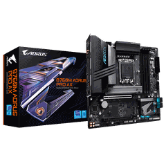 Mainboard Gigabyte B760M Aorus Pro AX (rev. 1.x) | Intel B760, Socket 1700, Micro ATX, 4 khe DDR5