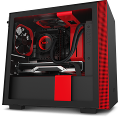 Thùng máy NZXT H210i - Đen đỏ | Mini ITX, nhập khẩu (CA-H210i-W1)