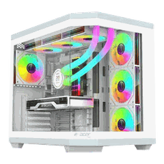 Thùng máy Acer V950 ATX - White | Kèm sẵn 4 fan ARGB