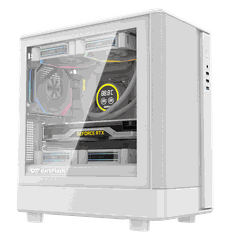 Thùng máy Case DarkFlash DB330M M-ATX | Mặt lưới, trắng