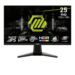 Màn hình Gaming MSI MAG 255XF | 25 inch, Full HD, Rapid IPS, 300Hz, 0.5ms, phẳng