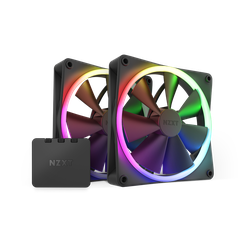 Fan case NZXT F140 RGB Twin Pack | Bộ 2 Fan RGB, Kèm HUB, Black/White