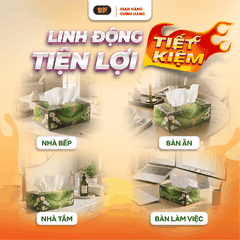 Khăn Giấy Rút Cao Cấp BP Tissue Hộp 240 Tờ 100% Bột Giấy Nguyên Sinh Thấm Hút Tốt An Toàn Cho Da