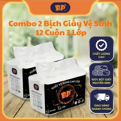 Giấy vệ sinh bịch 12 cuộn cao cấp (KO LÕI)