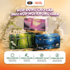 Khăn Giấy Rút Cao Cấp BP Tissue Hộp 240 Tờ 100% Bột Giấy Nguyên Sinh Thấm Hút Tốt An Toàn Cho Da