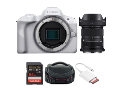 Canon EOS R50 + Kèm Lens Sigma RF-S 18-50mm f/2.8 (Chính hãng)