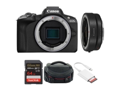 Canon EOS R50 + Kèm Ngàm Canon EF-EOS R (Chính hãng)