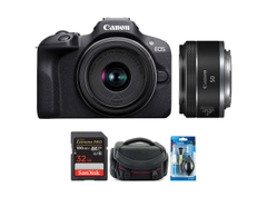 Canon EOS R100 Kit 18-45mm + RF 50mm f/1.8 STM (Chính Hãng)