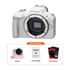 Canon EOS R50 Mới 100% – (Tặng Thẻ 32GB, Dán Màn Hình, Đầu Đọc Thẻ)