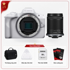 Canon EOS R50 + Kèm Lens Canon RF-S 18-150mm f/3.5-6.3 (Chính hãng)