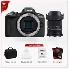Canon EOS R50 + Kèm Lens Sigma RF-S 18-50mm f/2.8 (Chính hãng)