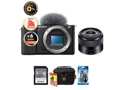 Sony ZV-E10 + E 35mm f/1.8 (Chính hãng) (Thẻ Nhớ 64GB + Túi Máy Ảnh + Bộ Vệ Sinh)