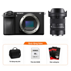 Sony ZV-E10 + Kèm Lens Sigma 18-50mm f/2.8, Black (Chính hãng)