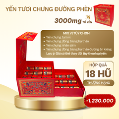 Yến tươi chưng đường phèn 3000mg Tổ Yến