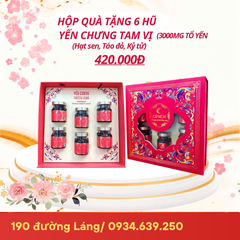Yến Sào chưng sẵn  tam vị 3000mg Tổ Yến