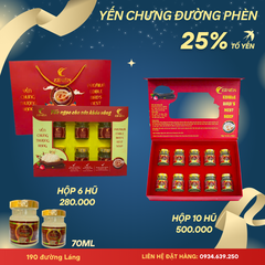 Yến chưng sẵn đường phèn 25% Tổ Yến