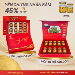 Yến sào chưng sẵn  nhân sâm 45% Tổ Yến