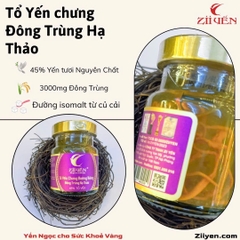 Yến chưng Đông Trùng HT - Đường ăn kiêng 45% Tổ Yến