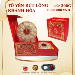 Hộp quà yến sào rút lông Khánh Hòa - 200g