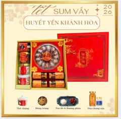 Hộp quà tết yến huyết Khánh Hòa 100g - 50g