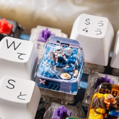 Astronaut - Blue Fishing Artisan Keycap Breakwooden