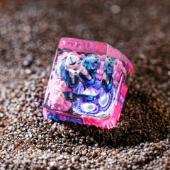 Astronaut - Pink Fishing Artisan Keycap Breakwooden