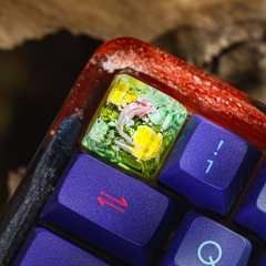 Axolotl Artisan Keycap Breakwooden 4