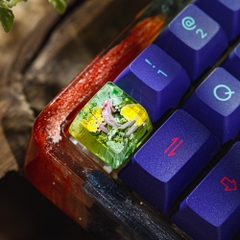 Axolotl Artisan Keycap Breakwooden 4