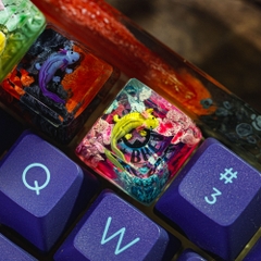 Axolotl Artisan Keycap Breakwooden 4