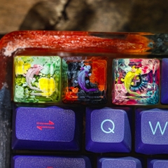 Axolotl Artisan Keycap Breakwooden 4