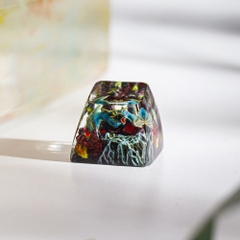 Blue Dragon Artisan Keycap Breakwooden