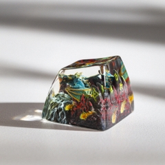 Blue Dragon Artisan Keycap Breakwooden