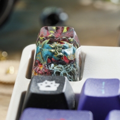 Blue Dragon Artisan Keycap Breakwooden 10