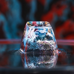 Blue Dragon Artisan Keycap Breakwooden 2