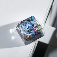 Blue Dragon Artisan Keycap Breakwooden 4