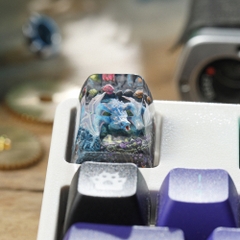 Blue Dragon Artisan Keycap Breakwooden 4