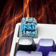Blue Dragon Artisan Keycap Breakwooden 5
