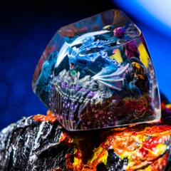 Blue Dragon Artisan Keycap Breakwooden 6