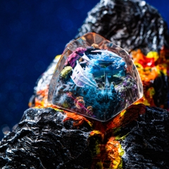 Blue Dragon Artisan Keycap Breakwooden 6