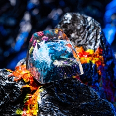 Blue Dragon Artisan Keycap Breakwooden 6