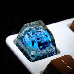 Blue Dragon Artisan Keycap Breakwooden 8