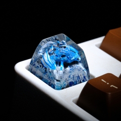 Blue Dragon Artisan Keycap Breakwooden 8
